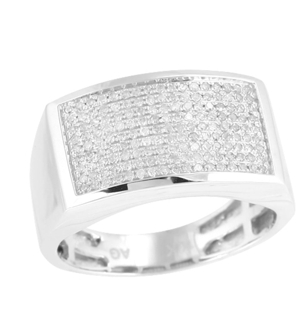 10KW 0.50CTW FANCY DIAMOND
MENS RING