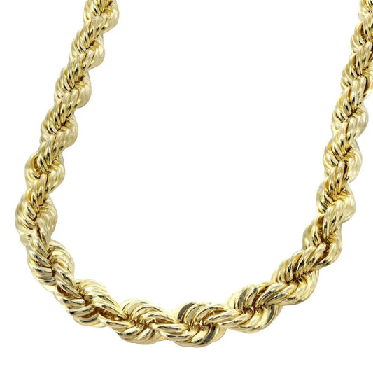 Gold Chain - Mens Solid Rope Chain 10K 12 grams 20” 2MM