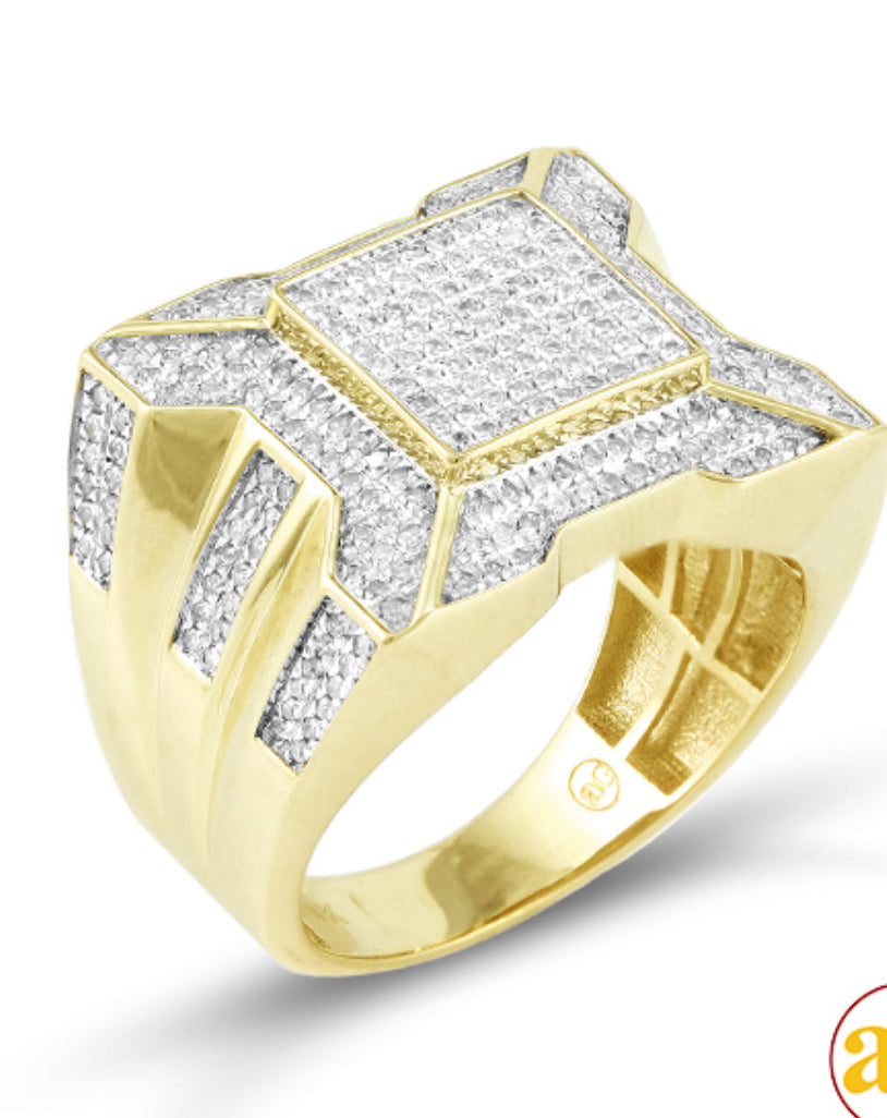 10KY 0.75CTW DIAMOND MENS
RING