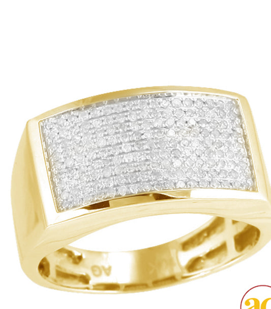 10KY 0.50CTW FANCY DIAMOND
MENS RING