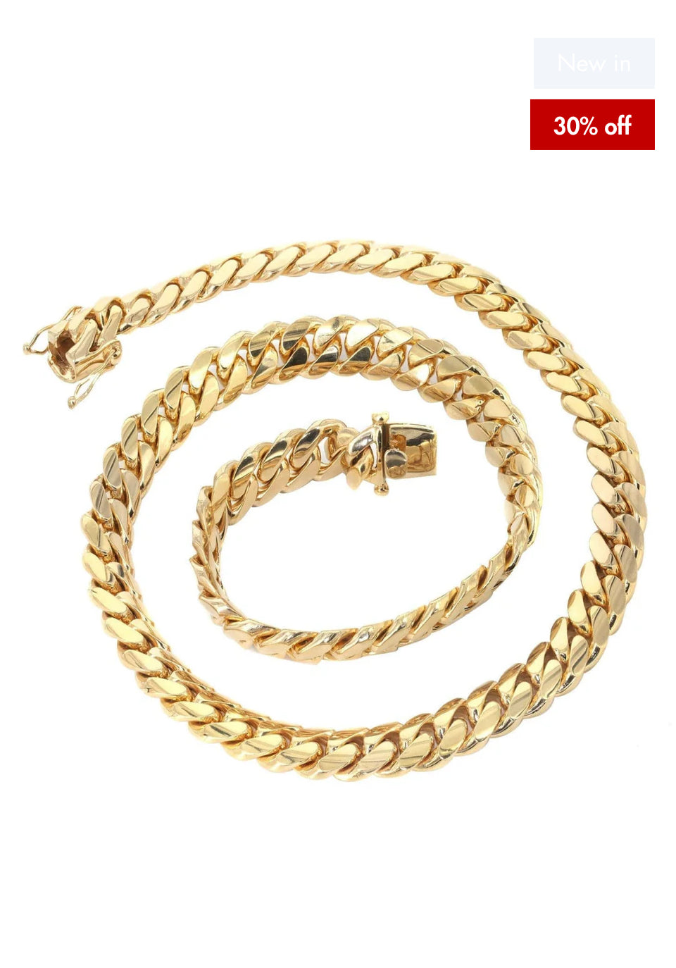 Solid Miami Cuban Link 10K/