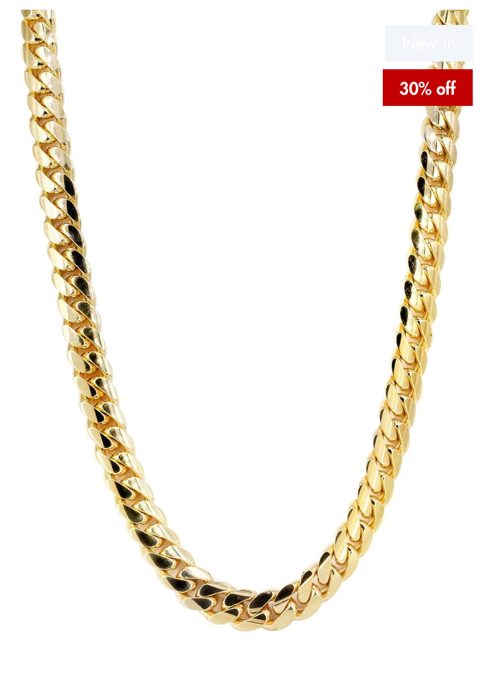 Solid Miami Cuban Link 10K/