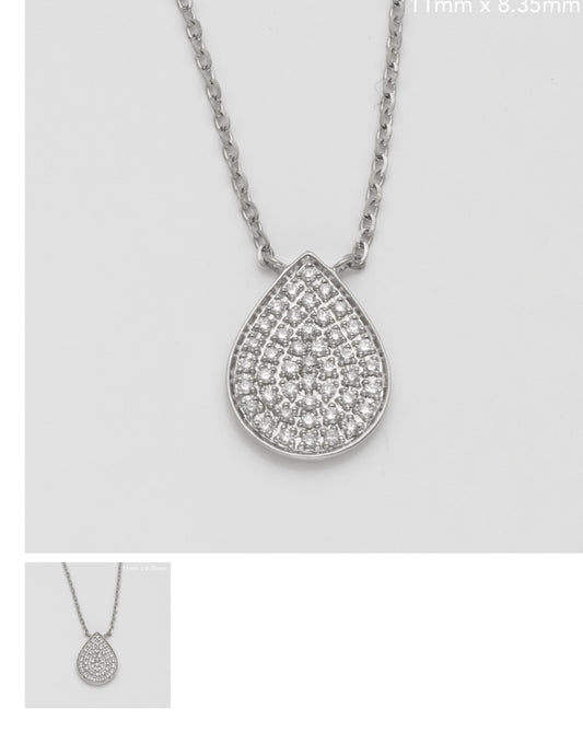 14KW 0.15CTW DIAMOND NECKLACE - TEAR DROP
14KW 0.15CTW DIAMOND NECKLACE - TEAR
DROP