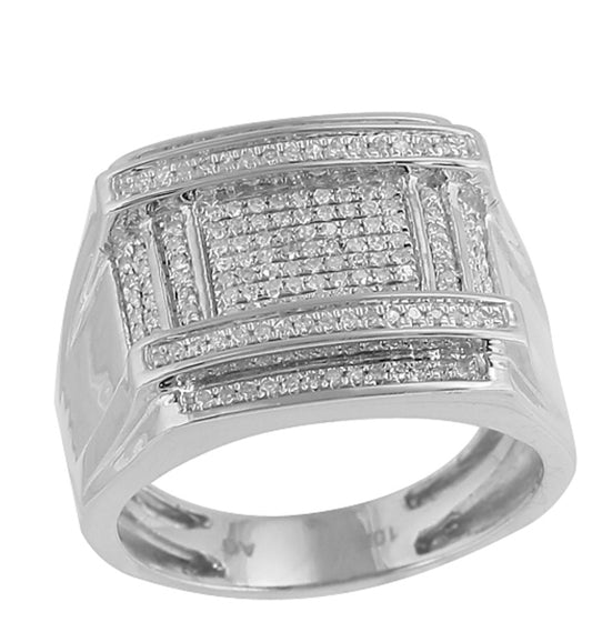 10KW 0.70CTW FANCY DIAMOND
MENS RING