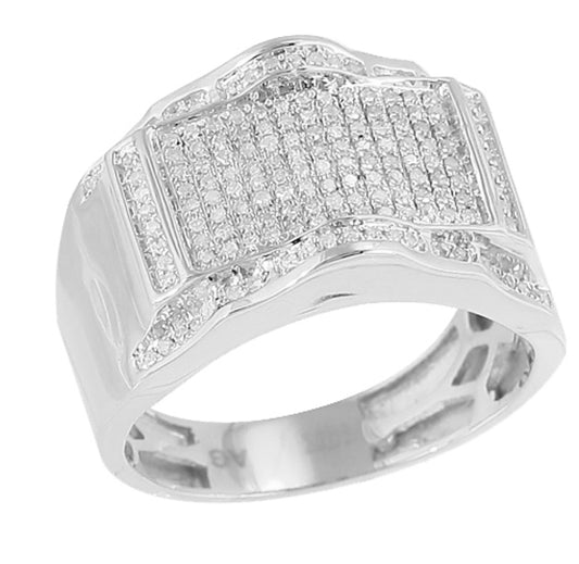 10KY 0.50CTW DIAMOND MEN&APOS;S RING